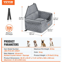 Canine Car Seat For Medium-Large Dogs