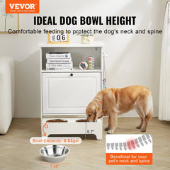Wooden Dog Feeding Station