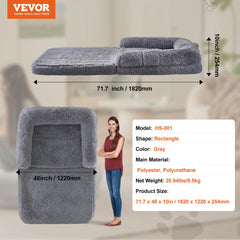 Portable Human-Sized Dog Bed