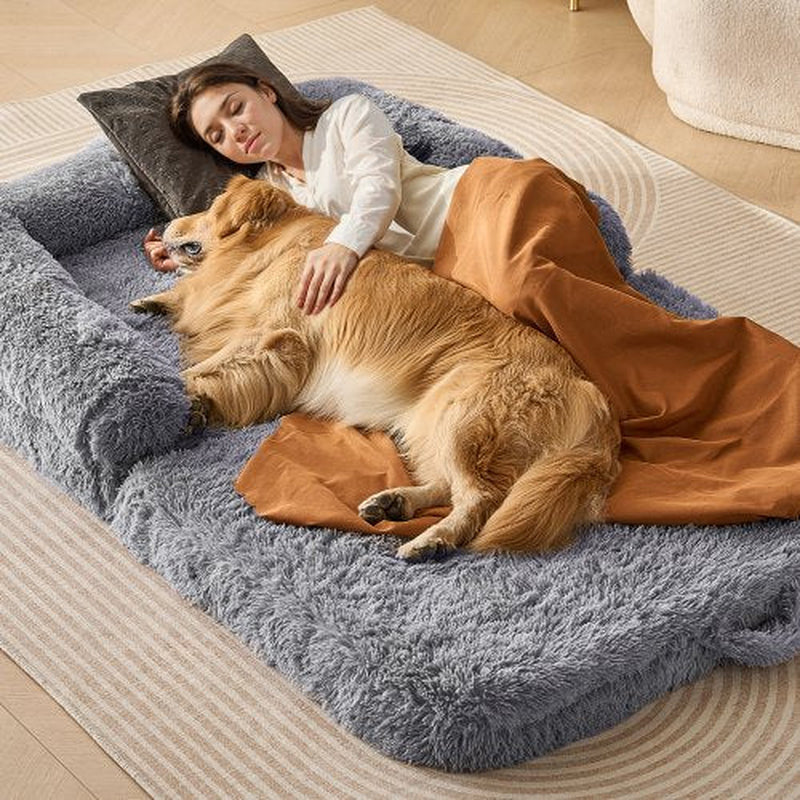 Portable Human-Sized Dog Bed