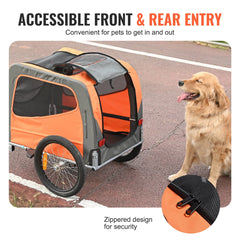 VEVOR Dog Bike Trailer - Dogs up to 66 Lbs
