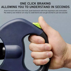 Ergonomic Retractable Double Dog Leash