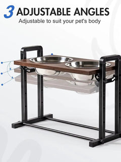 Adjustable Raised Dog Bowl Stand