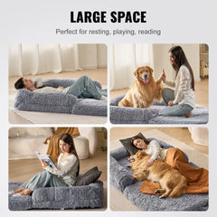 Portable Human-Sized Dog Bed