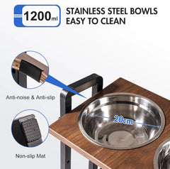 Adjustable Raised Dog Bowl Stand