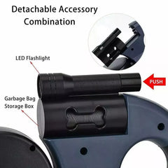 Ergonomic Retractable Double Dog Leash