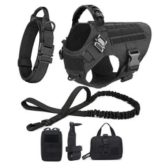 Tactical Dog Harness 6pc Set