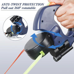 Ergonomic Retractable Double Dog Leash