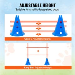 Dog Agility Hurdle & Obstacle Cone Kit
