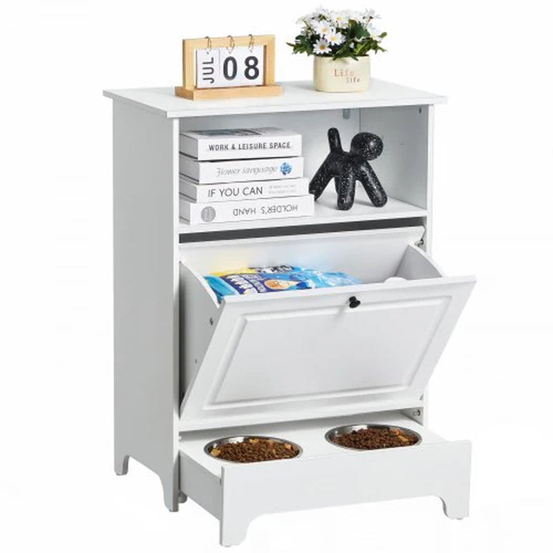 Wooden Dog Feeding Station