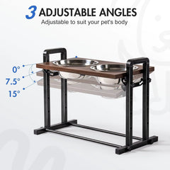 Adjustable Raised Dog Bowl Stand