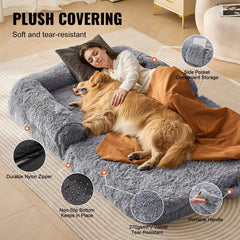 Portable Human-Sized Dog Bed