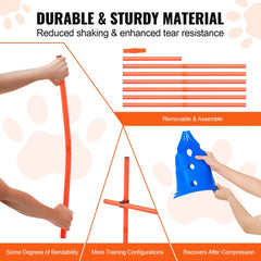 Dog Agility Hurdle & Obstacle Cone Kit