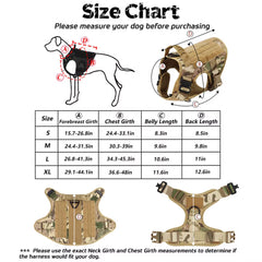 Tactical Dog Harness + Collar & Leash