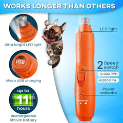 Rechargeable Dog Nail Grinder