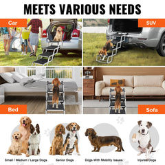 Portable Dog Stairs for Cars (max 250lbs)
