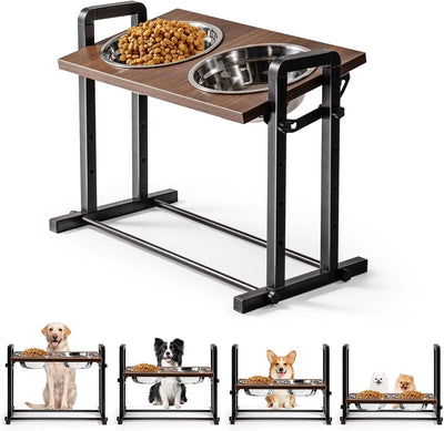 Adjustable Raised Dog Bowl Stand