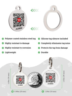 Smart Dog ID Tag With QR Code